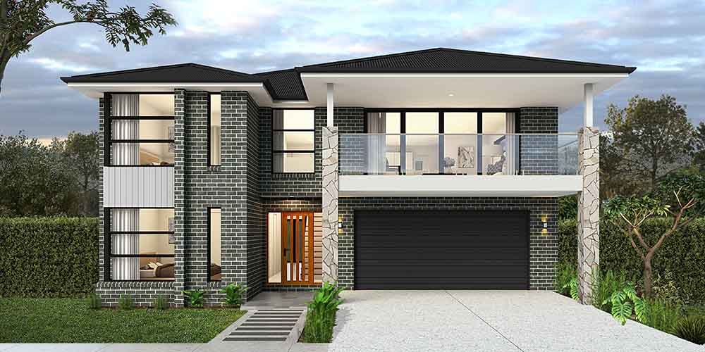 double story modern home designs