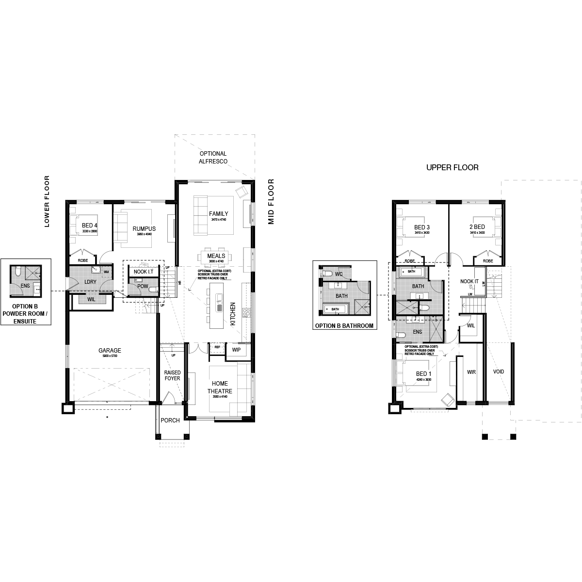 San Tropez 243 Home Design | 4 Bed, Sideways Sloping Design ...